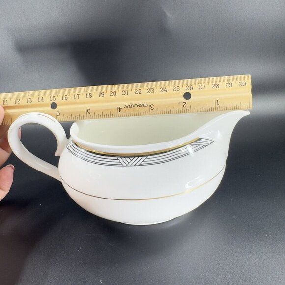 Christopher Stuart Empire House Gravy Boat With Under Plate Thailand Bone China - Picture 4 of 13